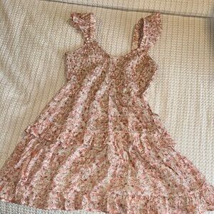 Ultra Flirt Pink Floral Kids Dress